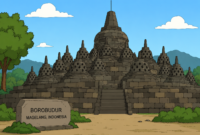 Borobudur is an asset generated by AI