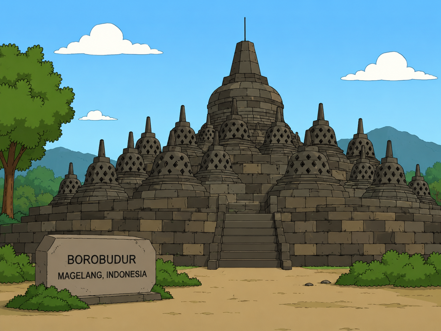 Borobudur is an asset generated by AI