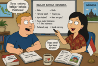Belajar bahasa Indonesia Apa kabar is the word that rarely used in Bahasa Indonesia.